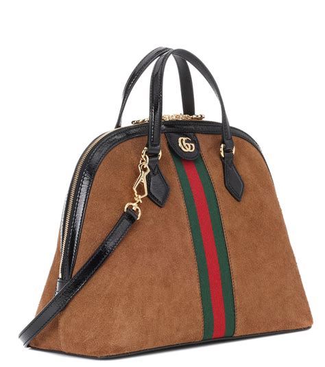 brown gucci bag|gucci brown suede bag.